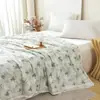 2026 Nuevo Estilo Tencel Encaje Verano Colcha Colcha de Aire Acondicionado 150X200cm Preludio Rosa