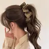 Pinza para el Cabello de Tela Plegada Estilo Coreano de Alta Gama Modelo Nuevo 2025 Pinza Elegante para Cola de Caballo Alta de Niña para Mujeres