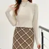 ¡Guau, Polar de Microfibra Grueso de Invierno Cálido Color Sólido Capa Interior Camiseta Básica Cómoda Top Versátil para Viajar al Trabajo, Unisex