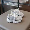 Zapatillas Deportivas para Niños 2026 Primavera y Otoño Nueva Versión Coreana Diseño de Malla Transpirable para Niños Zapatos Casuales Tipo Papá para Niñas