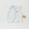 Fábrica de Origem Colete Unissex Infantil Outono Novo Estilo Cardigan Sem Mangas para Bebê Roupa Externa Fofa Estilosa Camada Base Sem Ossos