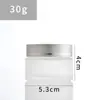 Potes de Vidro Fosco para Creme, Frascos Transparentes de Várias Especificações para Creme Facial, Frascos de Amostra Cosmética, Frascos Vazios para Creme para os Olhos Atacado