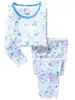 Ropa de verano para niña, dibujos animados, manga corta, amor, pez, ropa para casa, ropa interior de bebé, traje de pijama