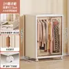 Armario plegable transparente de plástico para adultos para viviendas de alquiler, mueble de almacenamiento moderno y simple, mueble de almacenamiento para el hogar