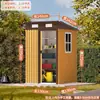 Casa Prefabricada de Chapa de Hierro para Exterior, Habitación de Herramientas Sencilla, Patio, Jardín, Cuarto de Almacenamiento, Terraza, Combinación de Viviendas, Habitación de Servicio con Ventana