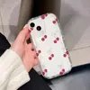 Funda popular para teléfono estilo 'soft girl' con estrellas y cerezas por toda la pantalla, funda suave de silicona de alta estética para iPhone 16 Pro y iPhone 17 Pro