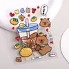 Pegatina de Oso Marrón Lindo para Funda de Teléfono con Adhesivo Plano, Accesorio de Pegatina Lindo de Osito para Planificador y Cuaderno DIY