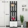 Zapatero para Puerta de Entrada con Perchero Integrado de Pie para Sala de Estar, Vestíbulo de Casa, Estantería de Almacenamiento para Puerta, Ropa y Sombreros