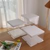Caja Transparente para Hornear Pasteles de Cumpleaños 681012 pulgadas Caja para Pasteles Elevada de una Sola/Doble Capa Hecha de Material de Grado Alimenticio con Tapa