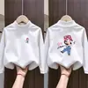 Camada Base de Fleece Gola Meia-Alta para Meninas Outono/Inverno Camada Interna Escovada Infantil para Crianças de Média e Idade Superior Manga Longa Camiseta Térmica Top