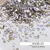 K9 Borda Invertida Fundo Plano Nail Art Diamante Misturado Flash Mini tamanho pequeno Luz Luxo Alto Produto Huazi Corte Unha Decoração de Diamante