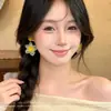 Flores de Primavera 2026 Pendientes de Flor Coloridos Super Hermosos Estilo Hada para Mujer Dulce Estilo Vacacional Pendientes de Botón Elegantes Accesorios para Orejas