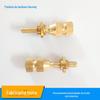 Porca de cobre reta 9x33xm4/9x3,5xM4 inserto redondo serrilhado porca de injeção de cobre reta