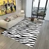 Alfombra de Lana Sintética, Tapete para Mesa de Café de Sala de Estar, Alfombra Moderna Simple de Moda con Textura de Piel de Tigre, Alfombrilla para Mesita de Noche de Dormitorio