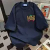 Nuevas Camisetas de Manga Corta con Estampado de Letras Divertidas Estilo Verano 2025, Tops Casuales Sueltos Versátiles para Hombres y Mujeres