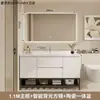 Conjunto de mueble de baño con lavabo integrado de cerámica, nuevo mueble de lavabo minimalista moderno, juego de baño con lavabo