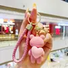 Chaveiro de amor criativo joia carregando boa sorte com boneco de casal pingente de chaveiro pingente de carro bolsa