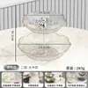 Plato de Frutas de Múltiples Niveles con un Estilo de Lujo Ligero de Alta Gama para Uso en el Hogar en la Sala de Estar, Adecuado para Bocadillos, Frutos Secos, Dulces, Frutas Deshidratadas y Golosinas para el Té