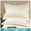 2026 Nueva Funda de Almohada de Seda Hielo Lavable Fresca Verano Cubierta para Núcleo de Almohada Paquete Doble Funda de Almohada Lavable a Máquina para una Persona
