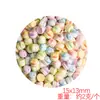 Yqt Mini Caja para Pasteles Macaron Puff Accesorios Trendy de Resina DIY Accesorios para Ropa de Muñeca Juguete de Peluche