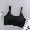 Ropa Interior de Verano de Seda de Hielo Sin Costuras para Mujer Sujetador de Verano Fino Deportivo Estilo Chaleco Envolvente Sin Aro de Acero Push-up Sujetador de Espalda Hermosa