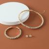 Europa e Estados Unidos transfronteiriço jóias nupcial terno colar brincos pulseira de diamante completo casamento de três peças conjunto fabricantes atacado