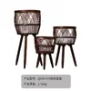 Maceta creativa tejida a mano, maceta nórdica, soporte para plantas estilo ins, soporte decorativo para macetas de interior, soporte de madera para plantas de balcón