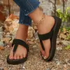 2026 Comercio Exterior Transfronterizo Chanclas Sandalias Planas para Mujer Verano Nuevas Simples Cómodas Chanclas de Dedo Sandalias de Playa