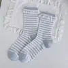 Calcetines de Malla de Verano para Mujer Calcetines Holgados Finos de Media Caña Sin Costuras Color Sólido Blanco Versátiles Calcetines de Algodón de Media Longitud