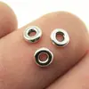 5x 5x 1mm 0.12g Accesorios de aleación DIY cuenta espaciadora espaciador anillo pequeño cuenta espaciadora