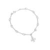118 Diseño de Nicho de Lujo Ligero Estilo Coreano Pulsera de Cadena Cruzada Personalizada Versátil Plata Esterlina S925 Textura para Mujer