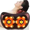 Massageador Multifuncional de Quatro Cabeças Seis Cabeças Oito Cabeças Massageador Infravermelho para Coluna Cervical Cintura Costas Almofada de Massagem para Carro Casa