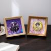 Display de Milhete Barji Armazenamento Porta-Retrato Decoração de Mesa Comedor de Milhete Caixa de Armazenamento Compacta Porta-Retrato de Medalha Comemorativa Porta-Retrato Vazio Pendurar na Parede