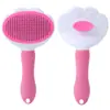 Pente para Gatos Transfronteiriço, Pente para Pets, Pente com Agulhas de Massagem e Limpeza de Um Toque Específico para Gatos, Suprimentos para Pets