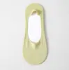Calcetines Invisibles de Seda de Hielo para Mujer, Corte Bajo, Antideslizante de Silicona, No se Resbalan, Calcetines Cortos Finos y Transpirables de Verano, Calcetines de Corte Bajo para Mujer
