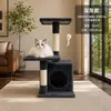 Rascador para gatos, estructura para trepar gatos, casa para gatos, estructura todo en uno para trepar gatos, accesorios pequeños para gatos, apto para todas las estaciones