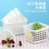 Cesta Pequeña Bayberry Cesta de Fresas Cesta de Frutas de Plástico Blanco Cesta de Almacenamiento Cesta de Almacenamiento para Artículos Varios Cesta de Baño para Baño