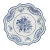 En stock Estilo Chino Porcelana Azul y Blanca Bandeja de Papel Plato Desechable de Papel Plato de Papel Encaje Vintage para Fiesta Boda