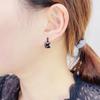 Aretes de Zirconia Cuadrados Qingxingfei Aretes Diamante de Circonio Austriaco Moda Coreana Regalo para el Día de las Niñas Outlet de Fábrica
