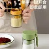 Frasco de Vidrio para Condimentos, Botella Sellada para Condimentos, Juego de Frascos para Condimentos para el Hogar en la Cocina, Caja de Almacenamiento, Botella de Sal a Prueba de Humedad, Botella de Glutamato Monosódico