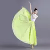Falda Larga Estilo Étnico Danza de Xizang con Mucho Vuelo, Falda Larga Clásica de Práctica de Danza de Xinjiang 720 Grados