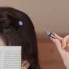 Grampo de Cabelo Pequeno Azul Céu Estrelado Lateral Raiz do Cabelo Bico de Pato Laço, Piranha de Testa de Alta Qualidade, Mini Presilha para Franja