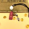 Lianyou Ping An Colgante de coche Celebridad de Internet mismo estilo pequeño fresco adorno para bolso colgante de coche Ping An Fu Yun Xi le Adornos colgantes de coche