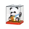 Figura Linda de Panda de la Suerte Grande de 3 pulgadas Adorno que Asiente con Energía Solar Souvenir Cultural y Creativo de Turismo de Chengdu