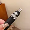 Sussurro de Folha~Anel Dupla Camada de Urso com Zircônia e Pérola de Luxo Leve, Anel Simples de Folha para Dedo Indicador, Acessório de Mão Fofo e Versátil