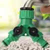 Jardim Plástico Verde 4 Pontos 6 Pontos Rosca Interna Nipple Divisor 1-para-2 Rosca Externa Conector Derivador de Torneira