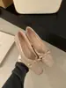 Primer Encuentro: Nuevos zapatos planos de estilo chino, estilo nacional, con lazo, punta fina, tacón bajo, elegantes, punta cuadrada, tacón de cuña, de gamuza