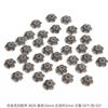 Antiguo soporte de flores hueco de aleación de plata, tapa de cuentas, tapa de cuentas, antiguo DIY, horquilla de paso, accesorios de corona