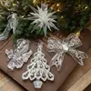 Colgante de Cristal de Hielo Navideño Adorno para Árbol de Navidad Ángel de Acrílico Transparente Luz Decoración de Lujo Utilería para Escena