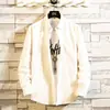Camisa de pana para hombre de manga larga al por mayor, color liso, simple, coreana, corte slim, camisa coreana de corte slim para hombre, top para hombre